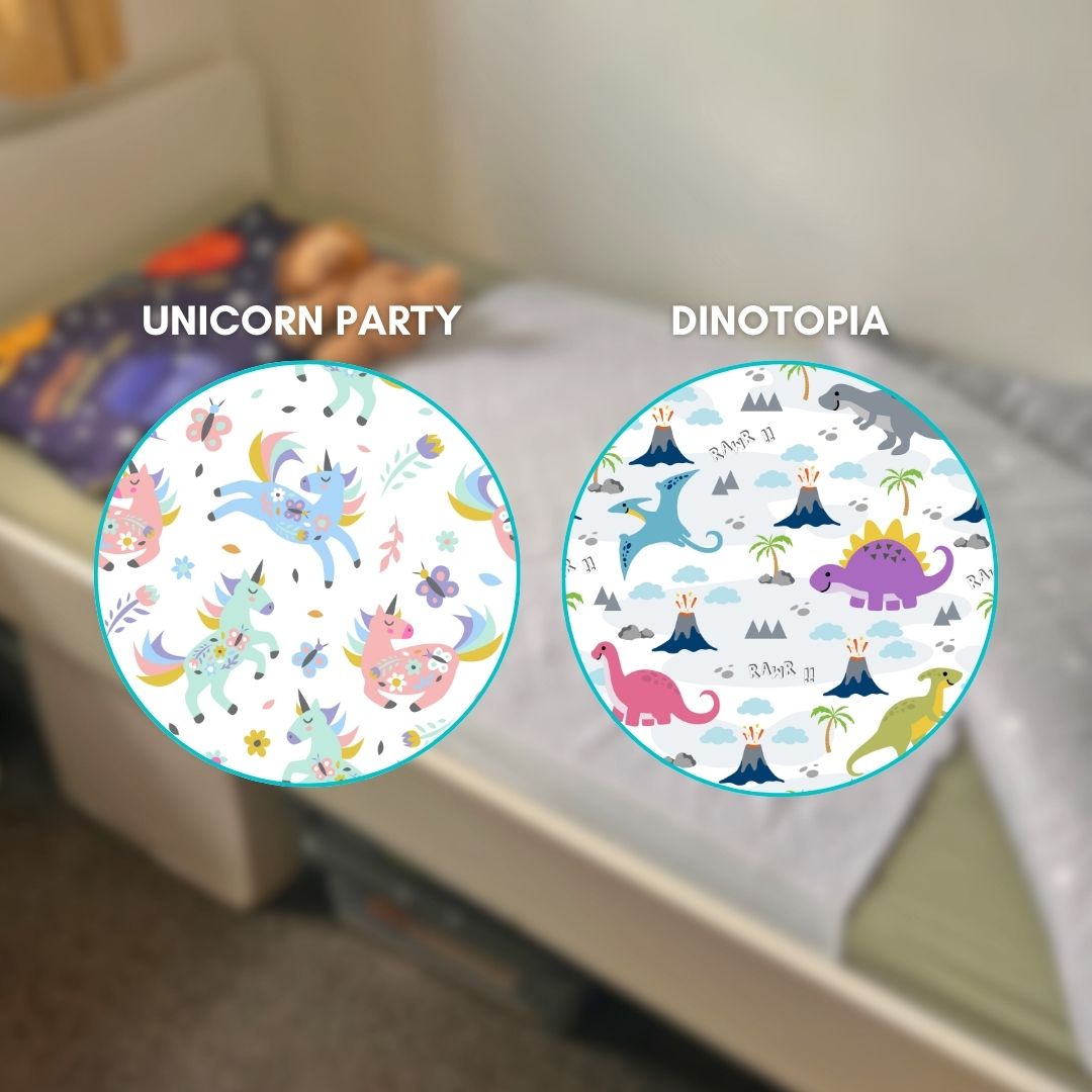 Piddle Pads - Waterproof bedwetting & potty training bed protectors (Pack of 2)
