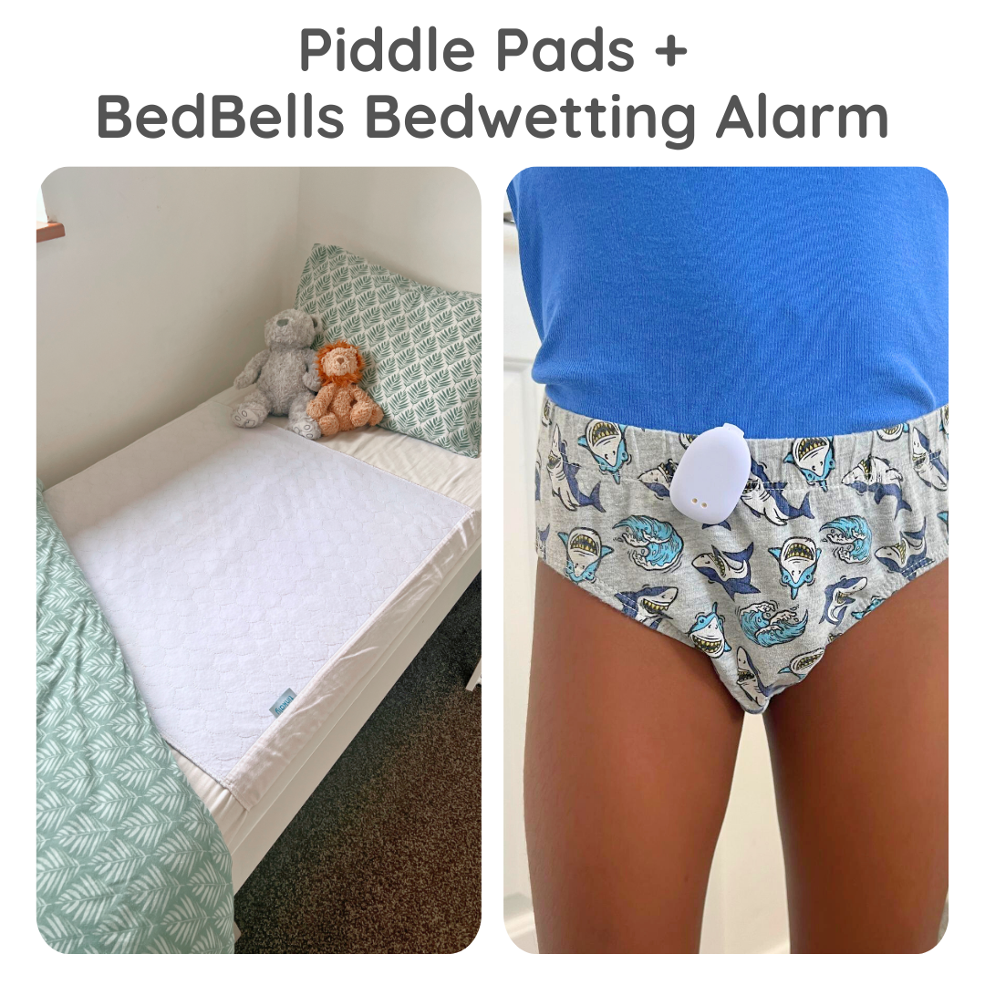 Piddle Pads - Waterproof bedwetting & potty training bed protectors (Pack of 2)