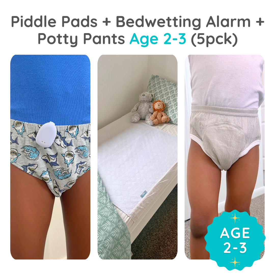 Piddle Pads - Waterproof bedwetting & potty training bed protectors (Pack of 2)