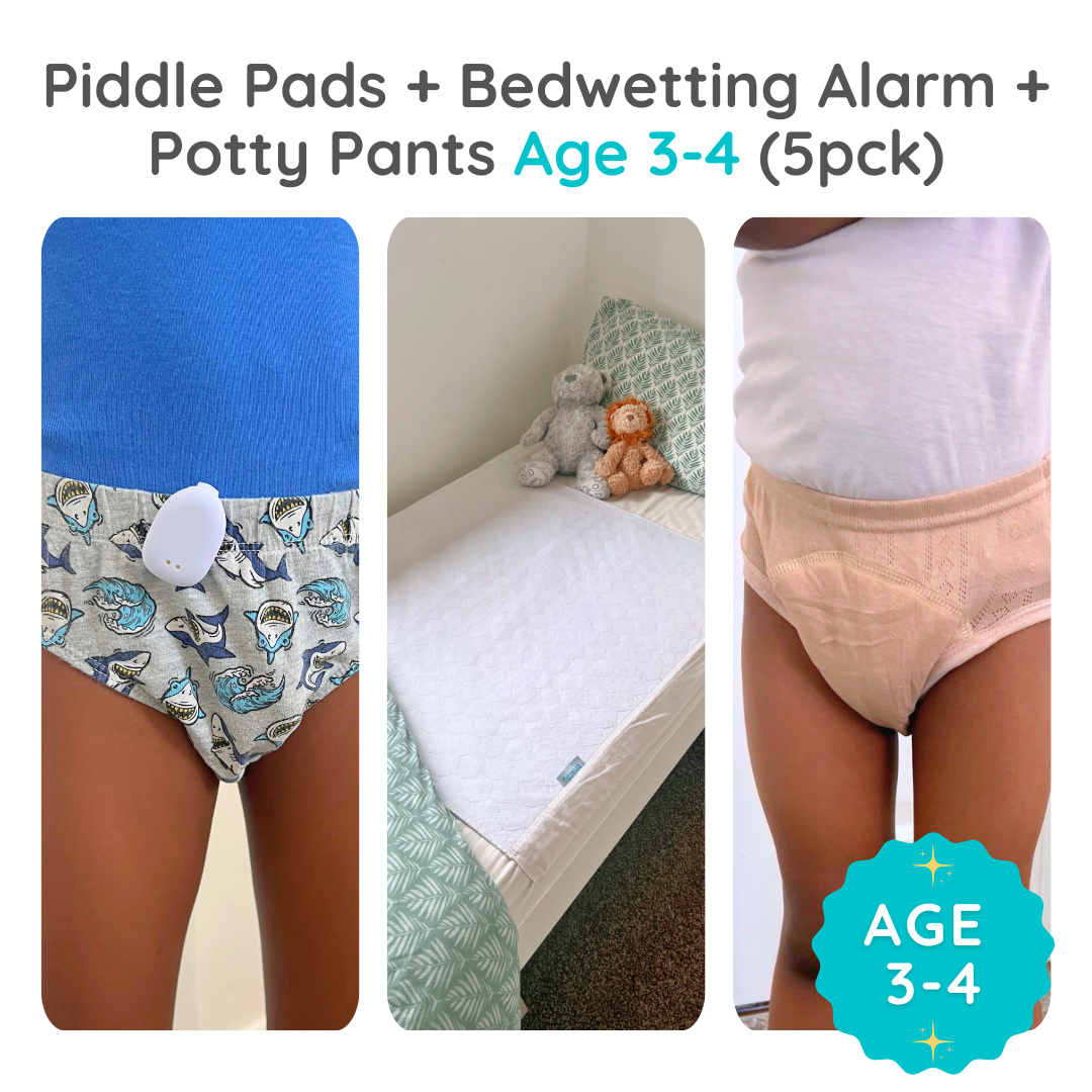 Piddle Pads - Waterproof bedwetting & potty training bed protectors (Pack of 2)